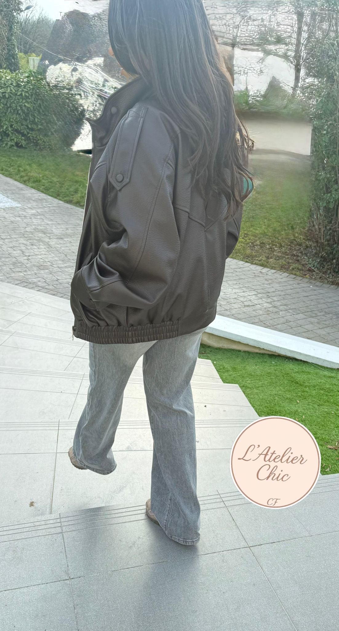 Veste simili cuir