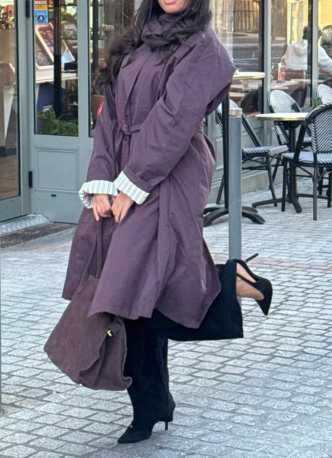 Trench oversize fluide prune – Chloé
