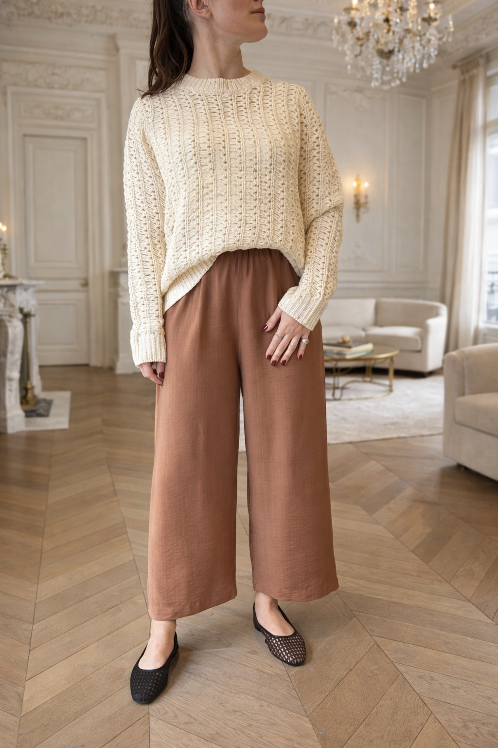 Pantalon - Terracotta 7/8